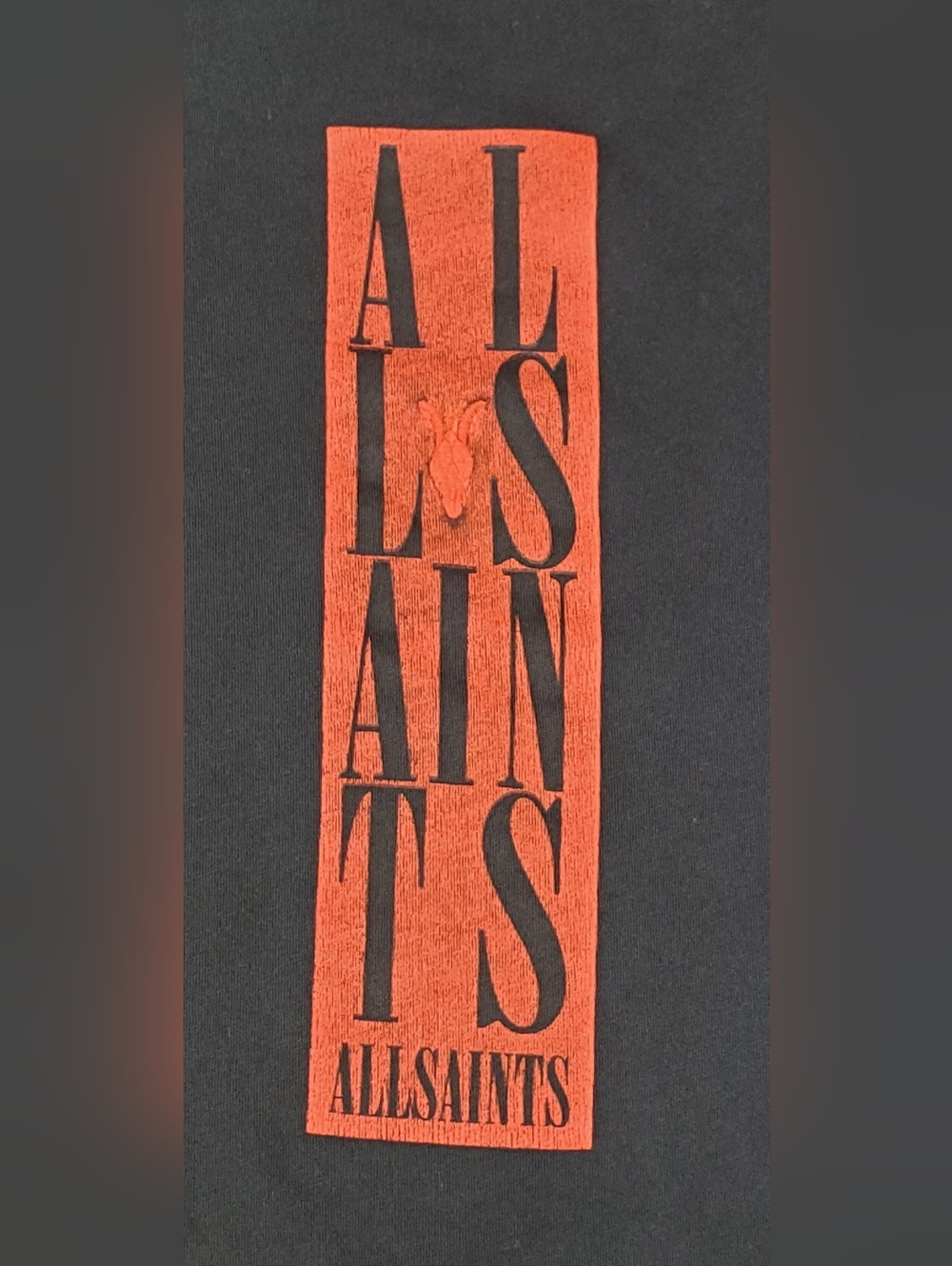 AllSaints Mens Black Short Sleeve Relaxed Fit Logo T-Shirt - Size M - GUC